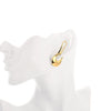 Moon French Lock Drop Earring in 18K Gold Plated