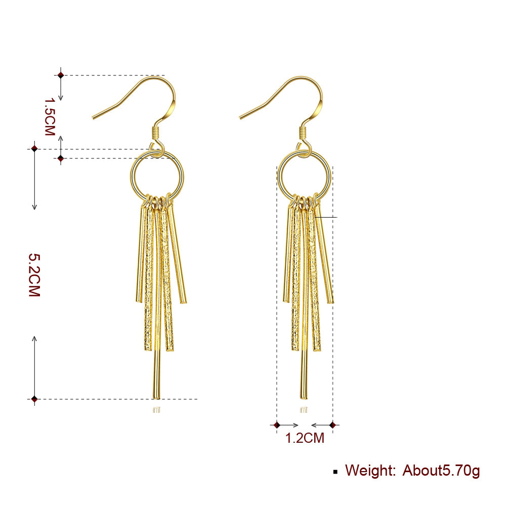 Windchimes Drop Drop Earring in 18K Gold Plated