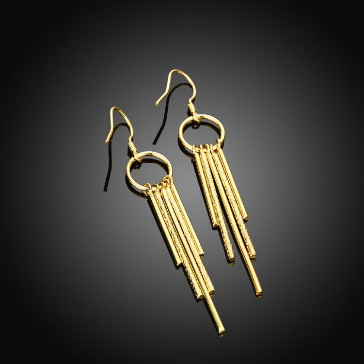 Golden NYC 18K Gold Plated Wind chimes Drop Earrings - Golden NYC Jewelry