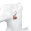 Swarovski Crystal Rainbow Leverback Earring in 18K Rose Gold Plated