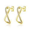 Golden NYC 18K Gold Plated Huggies Earring-Classic Pave - Golden NYC Jewelry