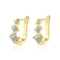 Swarovski Elements Criss-Cross Clip On Earrings