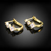 Swarovski Elements Criss-Cross Clip On Earrings