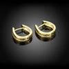 Mini Pav'e Austrian New York Earrings in 14K Gold