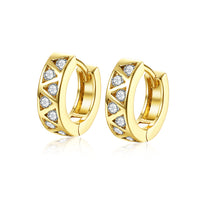 Solitaire Swarovski Elements Mini Clip On Earrings