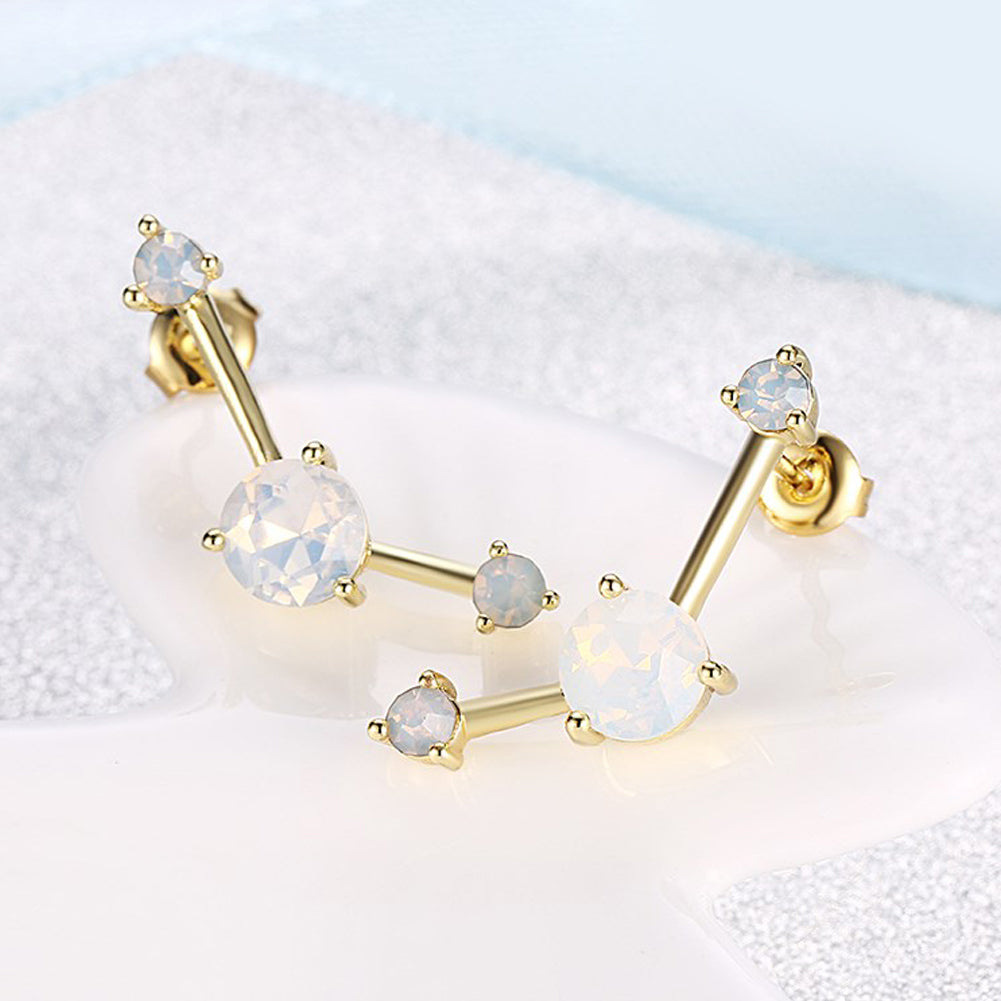 Stars Align Opal Stud Earring in 18K Gold Plated