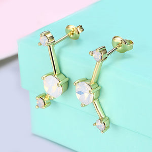 Stars Align Opal Stud Earring in 18K Gold Plated