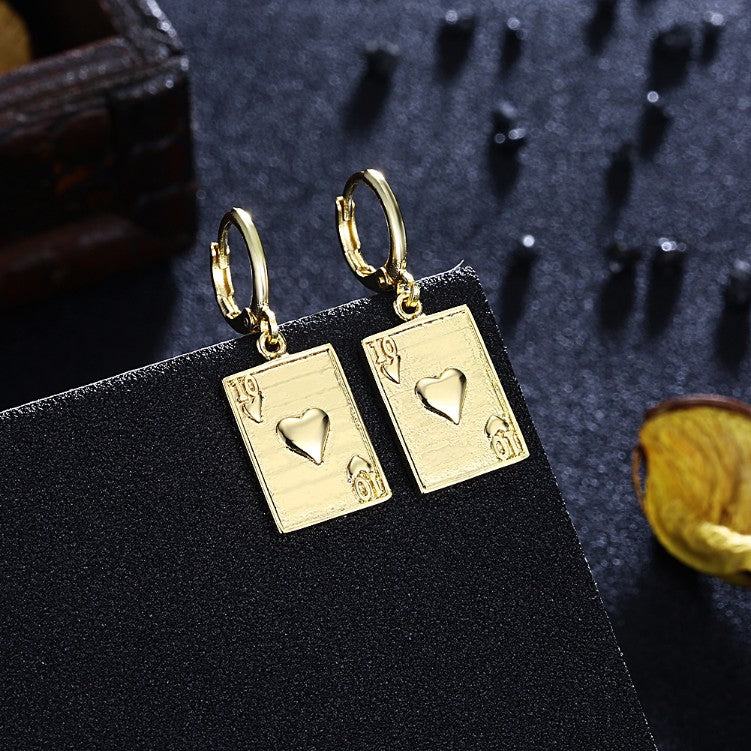 10 of Hearts Drop Earrings, Earring, Golden NYC Jewelry, Golden NYC Jewelry  jewelryjewelry deals, swarovski crystal jewelry, groupon jewelry,, jewelry for mom,