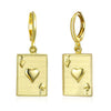 Jack of Hearts Drop Earrings, Gold Collection, Earring, Gold, Golden NYC Jewelry, Golden NYC Jewelry fashion jewelry, cheap jewelry, jewelry for mom, 