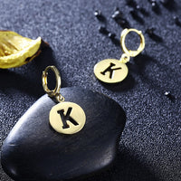 K for Kindness Drop Earrings, Gold Collection, Earring, Gold, Golden NYC Jewelry, Golden NYC Jewelry fashion jewelry, cheap jewelry, jewelry for mom, 