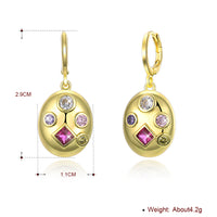 Pink Passion Drop Earring in 18K Gold Plated