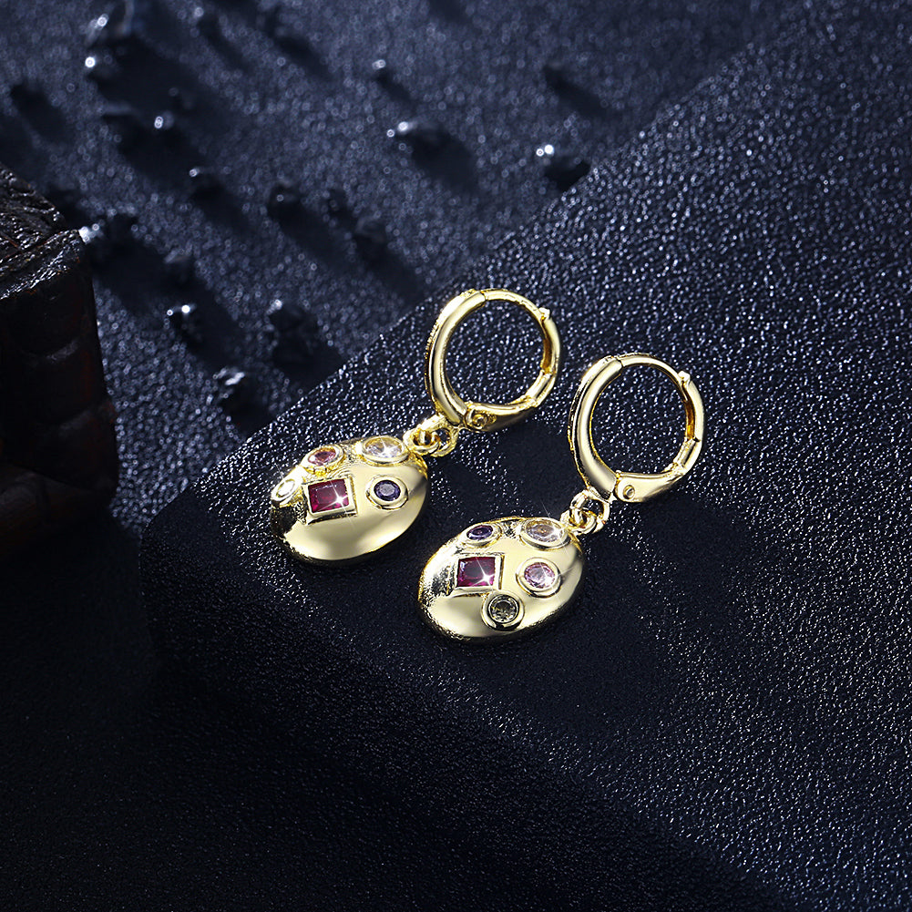 Pink Passion Drop Earring in 18K Gold Plated