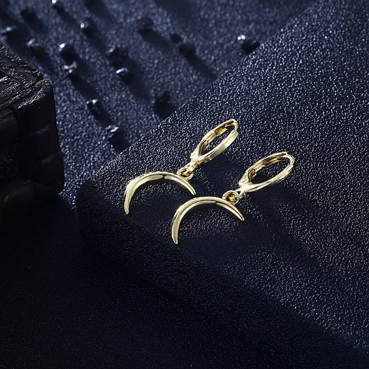 Golden Moon Drop Earrings, Gold Collection, Earring, Gold, Golden NYC Jewelry, Golden NYC Jewelry jewelryjewelry deals, swarovski crystal jewelry, groupon jewelry,, jewelry for mom, 