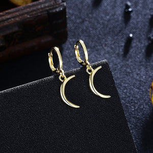 Golden Moon Drop Earrings, Gold Collection, Earring, Gold, Golden NYC Jewelry, Golden NYC Jewelry  jewelryjewelry deals, swarovski crystal jewelry, groupon jewelry,, jewelry for mom, 