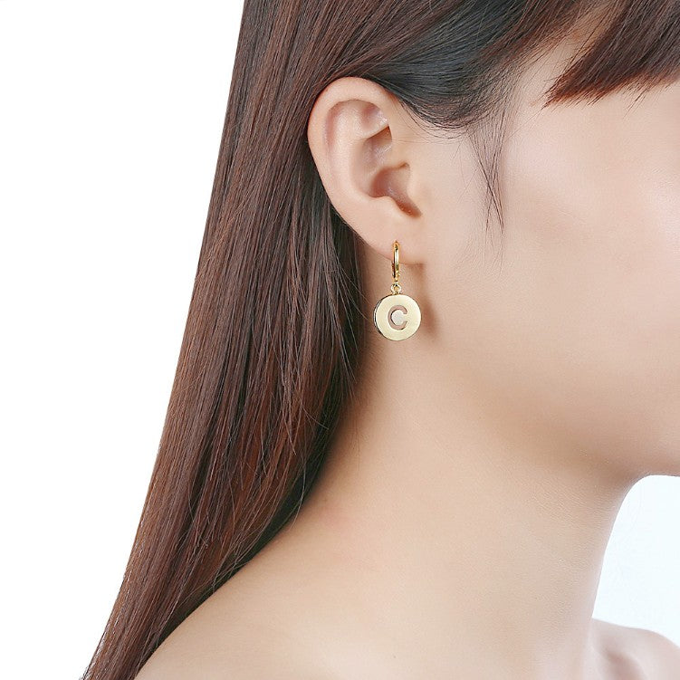 C for Clarity Drop Earrings, Gold Collection, Earring, Gold, Golden NYC Jewelry, Golden NYC Jewelry  jewelryjewelry deals, swarovski crystal jewelry, groupon jewelry,, jewelry for mom, 