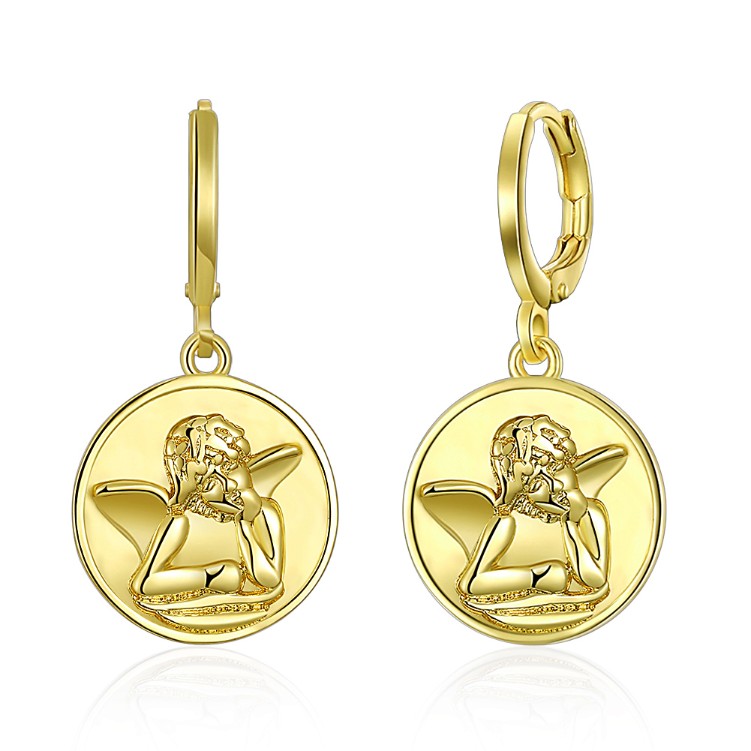 Baby Angel Drop Earrings, Gold Collection, Earring, Gold, Golden NYC Jewelry, Golden NYC Jewelry  jewelryjewelry deals, swarovski crystal jewelry, groupon jewelry,, jewelry for mom, 