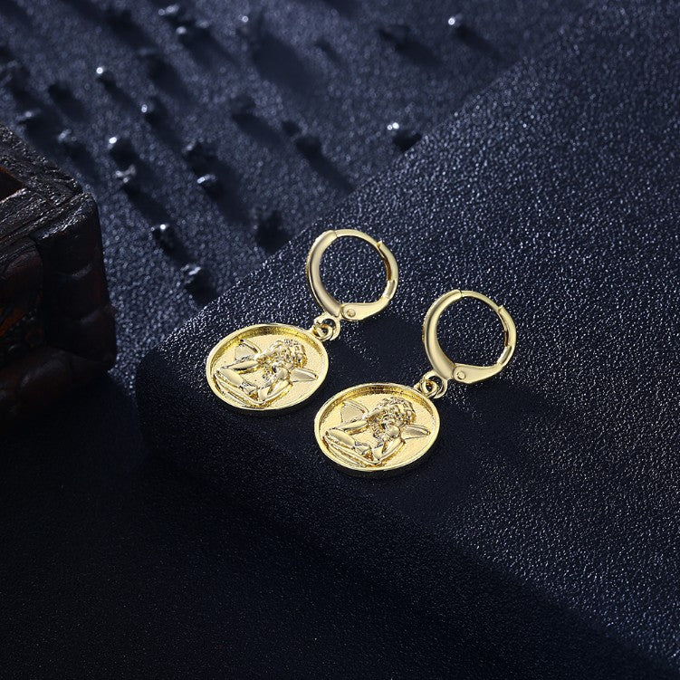 Baby Angel Drop Earrings, Gold Collection, Earring, Gold, Golden NYC Jewelry, Golden NYC Jewelry jewelryjewelry deals, swarovski crystal jewelry, groupon jewelry,, jewelry for mom, 