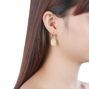 Cross Drop Earrings, Gold Collection, Earring, Gold, Golden NYC Jewelry, Golden NYC Jewelry  jewelryjewelry deals, swarovski crystal jewelry, groupon jewelry,, jewelry for mom, 