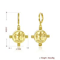 Ceasar Drop Earring in 18K Gold Plated, Earring, Golden NYC Jewelry, Golden NYC Jewelry jewelryjewelry deals, swarovski crystal jewelry, groupon jewelry,, jewelry for mom,