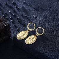 Praying Mother Drop Earring in 18K Gold Plated