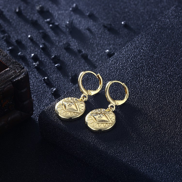 Evil Eye Protection Drop Earrings, Gold Collection, Earring, Gold, Golden NYC Jewelry, Golden NYC Jewelry jewelryjewelry deals, swarovski crystal jewelry, groupon jewelry,, jewelry for mom, 