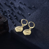 Evil Eye Protection Drop Earring in 18K Gold Plated