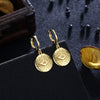 Evil Eye Protection Drop Earring in 18K Gold Plated