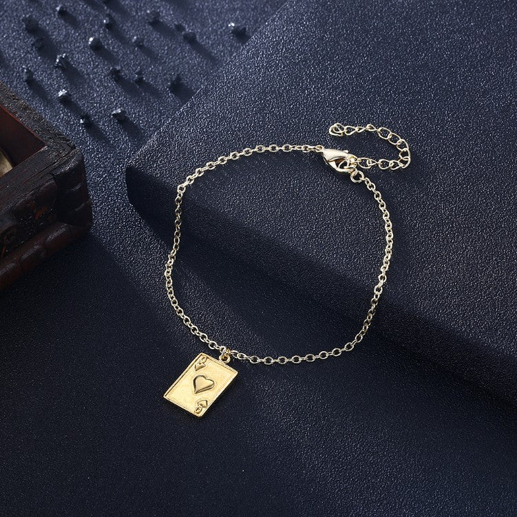 Queen of Hearts Bracelet in 18K Gold Plated, Gold Collection, Bracelet, Gold, Golden NYC Jewelry, Golden NYC Jewelry fashion jewelry, cheap jewelry, jewelry for mom,