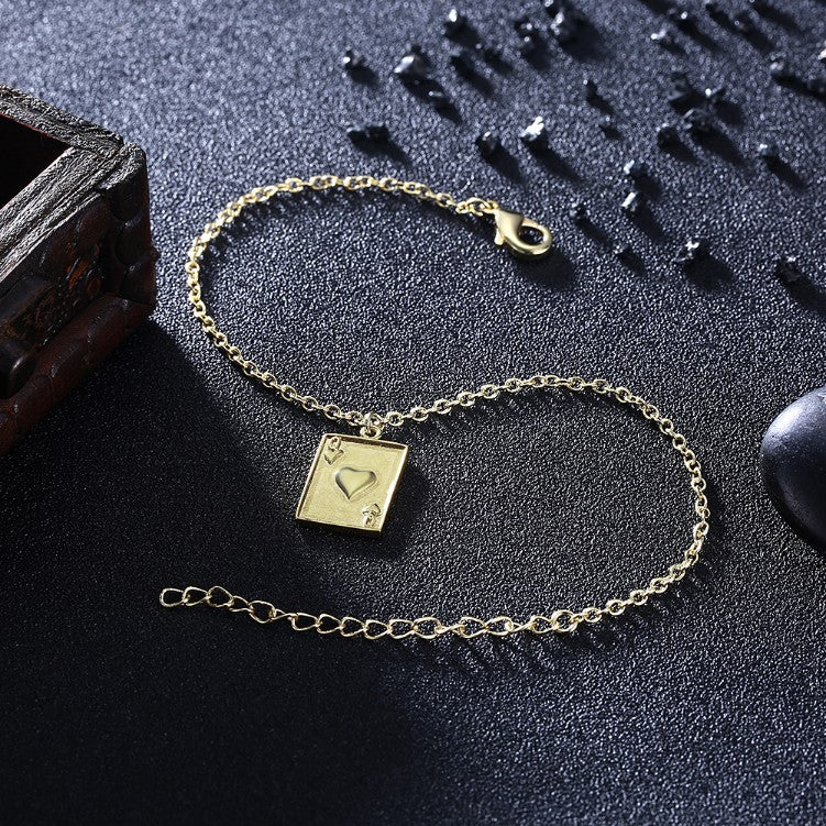 Queen of Hearts Bracelet in 18K Gold Plated, Gold Collection, Bracelet, Gold, Golden NYC Jewelry, Golden NYC Jewelry fashion jewelry, cheap jewelry, jewelry for mom,