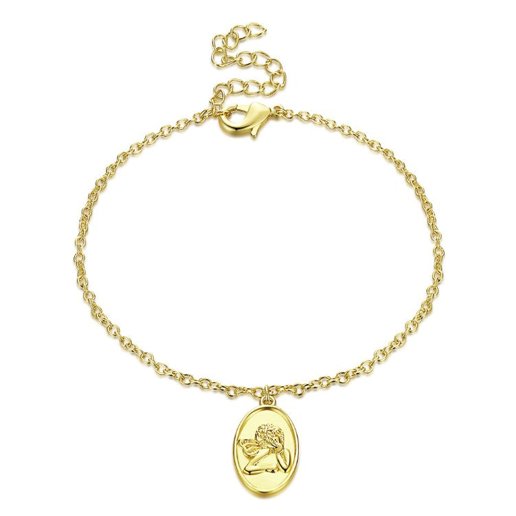 Greek Goddess Coin Bracelet in 18K Gold Plated, Gold Collection, Bracelet, Gold, Golden NYC Jewelry, Golden NYC Jewelry jewelryjewelry deals, swarovski crystal jewelry, groupon jewelry,, jewelry for mom,