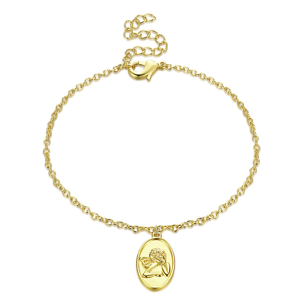 Thinking Angel Bracelet in 18K Gold Plated