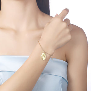 Thinking Angel Bracelet in 18K Gold Plated