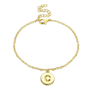 Letter C Bracelet in 18K Gold Plated, Gold Collection, Bracelet, Gold, Golden NYC Jewelry, Golden NYC Jewelry fashion jewelry, cheap jewelry, jewelry for mom,