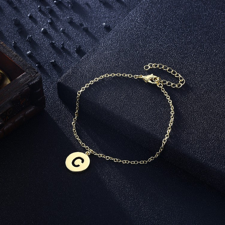 Letter C Bracelet in 18K Gold Plated, Gold Collection, Bracelet, Gold, Golden NYC Jewelry, Golden NYC Jewelry fashion jewelry, cheap jewelry, jewelry for mom,