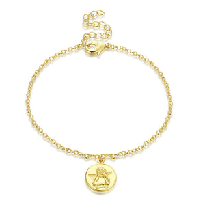 Thinking Baby Angel Bracelet in 18K Gold Plated