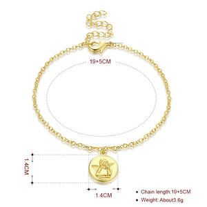 Thinking Baby Angel Bracelet in 18K Gold Plated