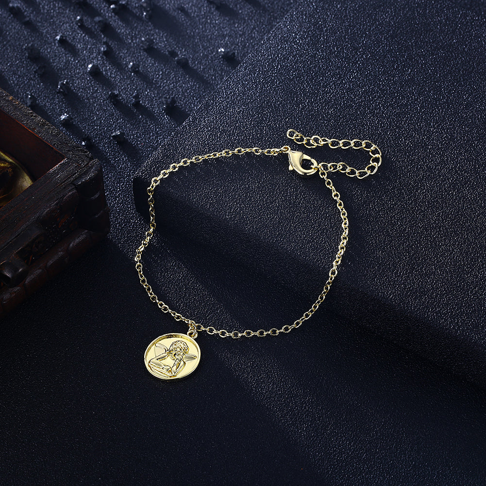 Thinking Baby Angel Bracelet in 18K Gold Plated