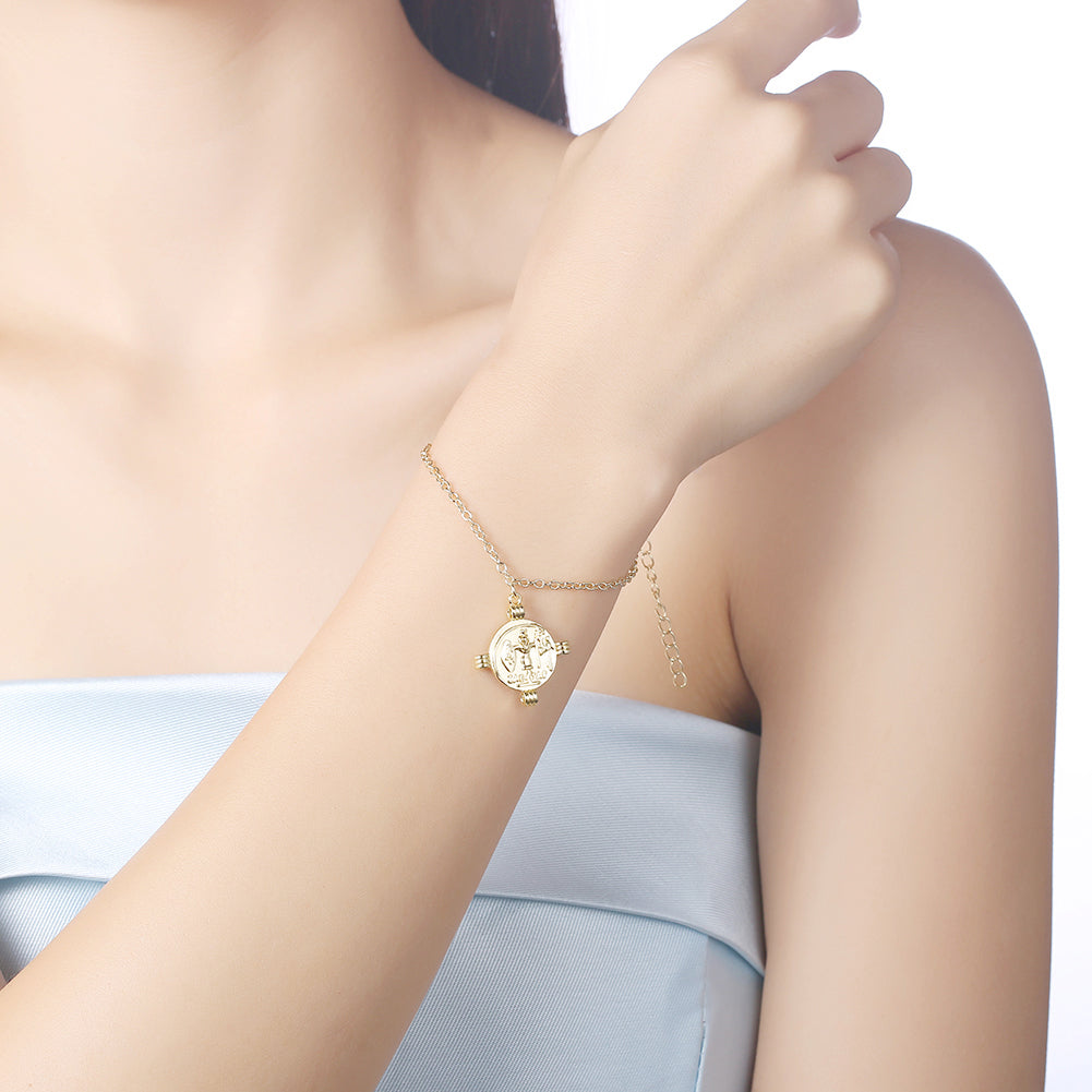 Ceasar Leader Bracelet in 18K Gold Plated, Bracelet, Golden NYC Jewelry, Golden NYC Jewelry jewelryjewelry deals, swarovski crystal jewelry, groupon jewelry,, jewelry for mom,