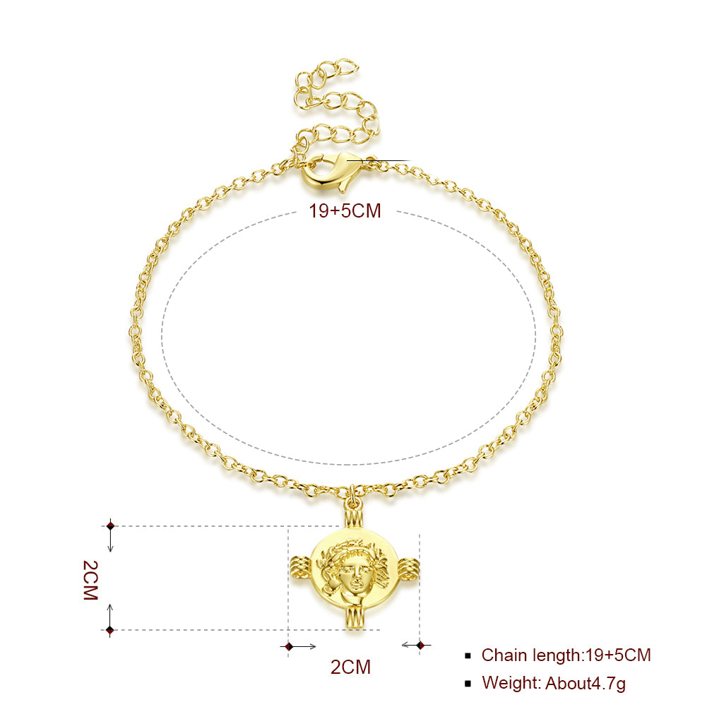 Greek Bracelet in 18K Gold Plated