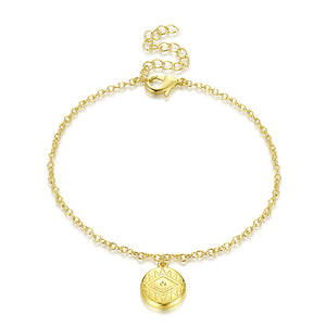 Evil Eye Protection Bracelet in 18K Gold Plated