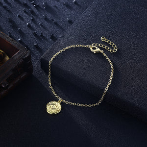 Evil Eye Protection Bracelet in 18K Gold Plated