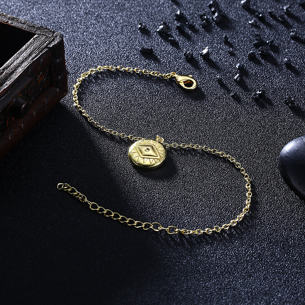 Evil Eye Protection Bracelet in 18K Gold Plated