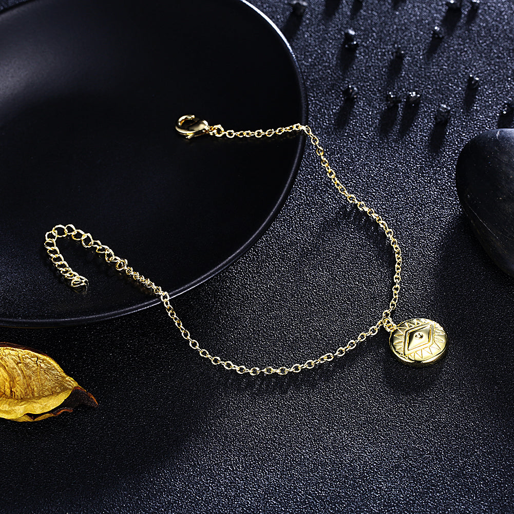 Evil Eye Protection Bracelet in 18K Gold Plated