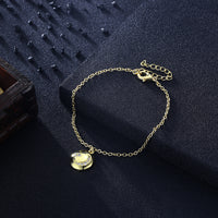 Swarovski Crystal Moon and Star Bracelet in 18K Gold Plated