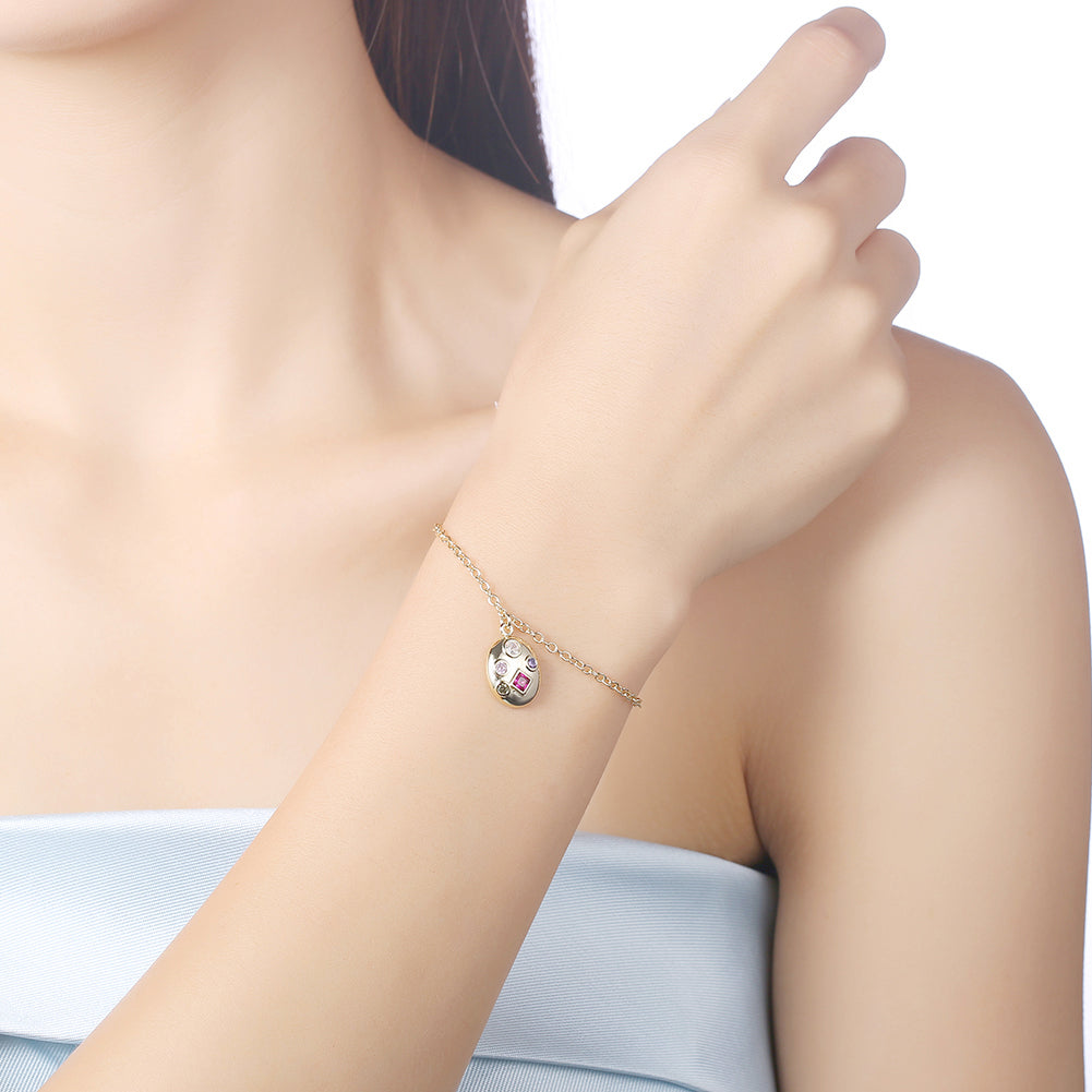 Pink Passion Bracelet in 18K Gold Plated