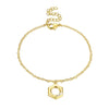 Swarovski Crystal Halo Bracelet in 18K Gold Plated - Golden NYC Jewelry www.goldennycjewelry.com fashion jewelry for women