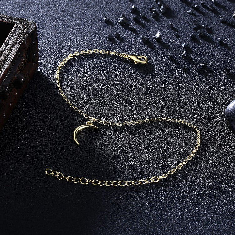 Moon Bracelet in 18K Gold Plated, Gold Collection, Bracelet, Gold, Golden NYC Jewelry, Golden NYC Jewelry fashion jewelry, cheap jewelry, jewelry for mom,