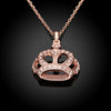 Austrian Elements Crown Pendant Necklace