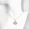 Swarovski Crystal Pave Crown Necklace in 18K Rose Gold Plated
