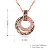 Greek Medallion Crown Necklace in 18K Rose Gold Plated